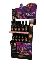 Corrugated cardboard display from the Baileys brand for the Eurovision Song Contest